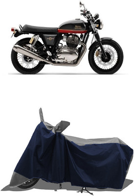 SUGASHRI Waterproof Two Wheeler Cover for Royal Enfield(Enticer, Grey, Blue)