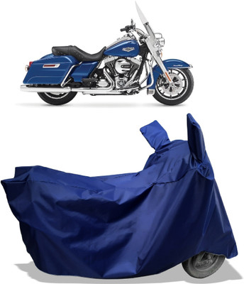 Amexride Two Wheeler Cover for Harley Davidson(Road King, Blue)