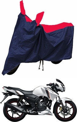 Mdstar Waterproof Two Wheeler Cover for TVS(Apache RTR 160, Red, Blue)