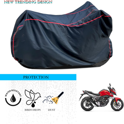 ANTHUB Waterproof Two Wheeler Cover for Honda(CB Hornet 160, Black)