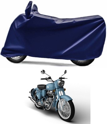 Genipap Two Wheeler Cover for Royal Enfield(Classic Squadron, Blue)