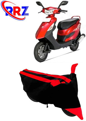 AutoGalaxy Waterproof Two Wheeler Cover for Bajaj(Kristal, Black, Red)