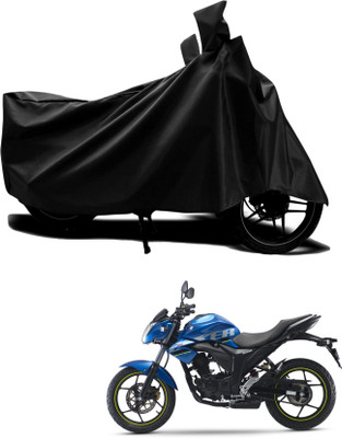 AASHTIK MART Two Wheeler Cover for Suzuki(Gixxer SF, Black)