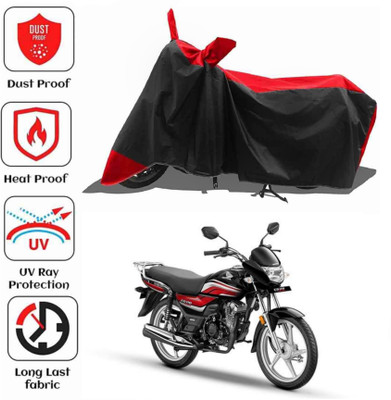 AIKOZIYA Waterproof Two Wheeler Cover for Honda(CD 100 SS, Black, Red)