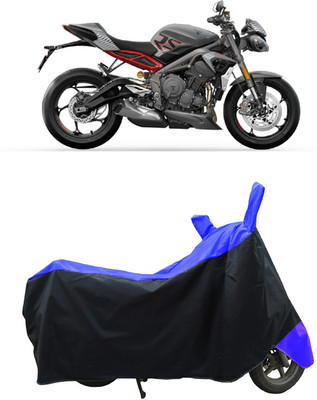 Coxtor Waterproof Two Wheeler Cover for Triumph(Street Triple RS, Blue)