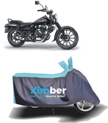 ZIMBER Two Wheeler Cover for Bajaj(Avenger 220 Street, Blue, Grey)