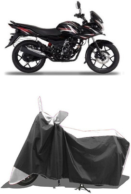 SUGASHRI Waterproof Two Wheeler Cover for Bajaj(Discover 150 f, White, Black)