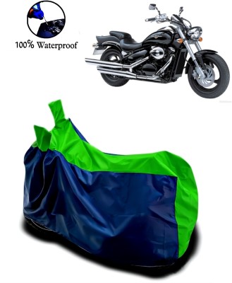 rakku Waterproof Two Wheeler Cover for Suzuki(Intruder M800, Green, Blue)