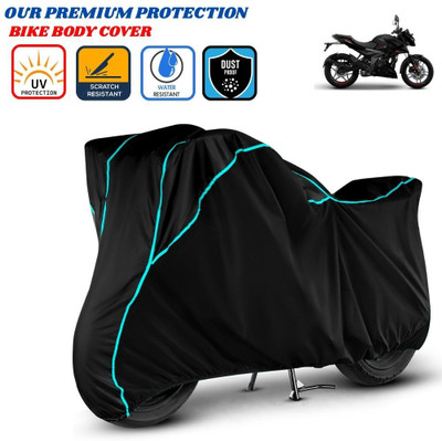 Delphinium Waterproof Two Wheeler Cover for Bajaj(Pulsar N160, Black)