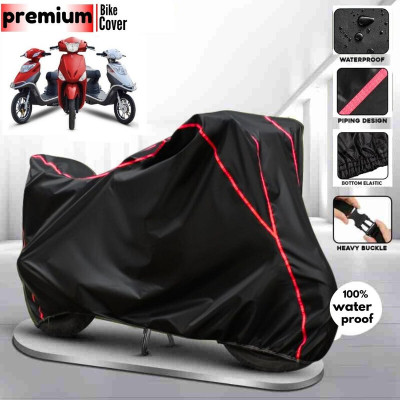CoverXpert Two Wheeler Cover for Hero(Electric Cruz, Black, Red)