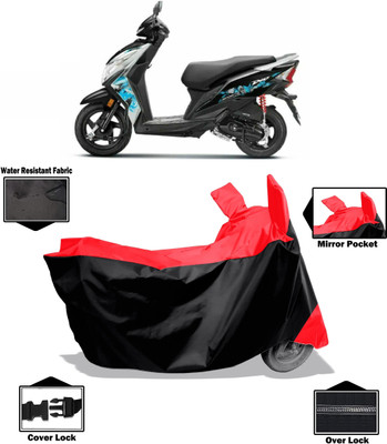 Amexride Two Wheeler Cover for Honda(Dio, Red)