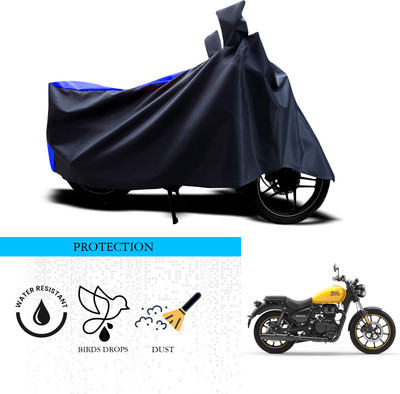 ANTHUB Waterproof Two Wheeler Cover for Royal Enfield(Meteor, Black, Blue)