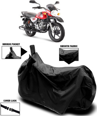 MMSSTAR Waterproof Two Wheeler Cover for Bajaj(Boxer AT, Black)