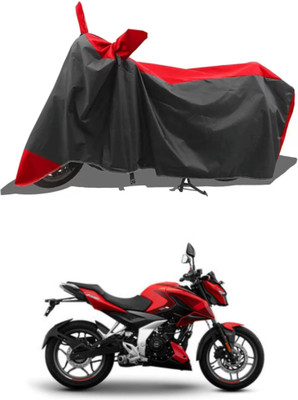 RAQTRO Two Wheeler Cover for Bajaj(Pulsar N160, Red, Black)
