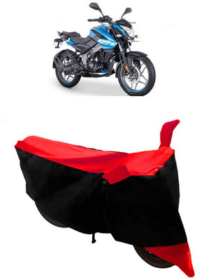 ABORDABLE Two Wheeler Cover for Bajaj(Pulsar NS125, Black, Red)