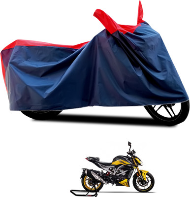 CODOKI Waterproof Two Wheeler Cover for TVS(Apache RTR 310, Black, Red)