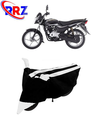 RRZ Waterproof Two Wheeler Cover for Bajaj(Platina, Black, White)