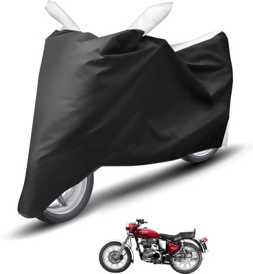 Caronix Waterproof Two Wheeler Cover for Royal Enfield(Bullet Electra Twinspark, White)