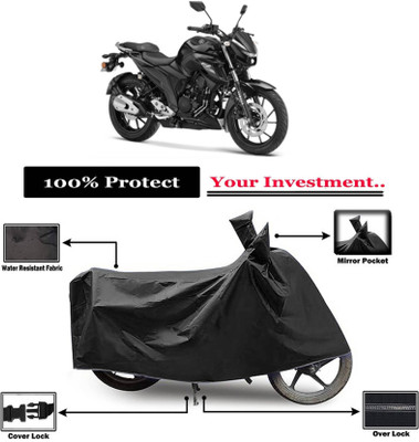 KEDIT Two Wheeler Cover for Yamaha(FZ-25, Black)