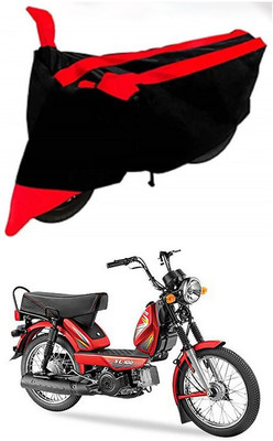 AutoGalaxy Waterproof Two Wheeler Cover for TVS(Heavy Duty, Red, Black)