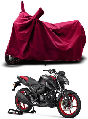 KEDIT Two Wheeler Cover for TVS(Apache RTR 160, Maroon)