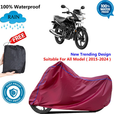 AUTOCAD Waterproof Two Wheeler Cover for TVS(Sport, Maroon)