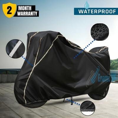 Enamic UK Waterproof Two Wheeler Cover for Honda(SP125, Black, White)