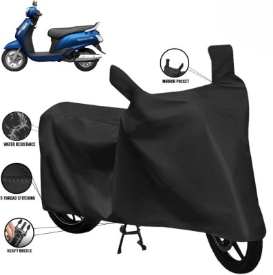 DeepShakshi AUTOMOTIVE Two Wheeler Cover for Suzuki(Access 125, Black)