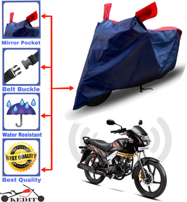 KEDIT Two Wheeler Cover for Mahindra(Centuro, Red, Blue)