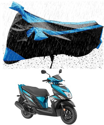 Mdstar Waterproof Two Wheeler Cover for Yamaha(Cygnus Ray ZR, Blue, Black)