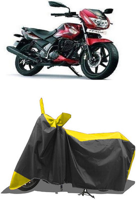 SUGASHRI Waterproof Two Wheeler Cover for TVS(Flame, Yellow, Black)