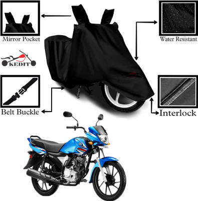 KEDIT Two Wheeler Cover for Yamaha(Saluto RX BS6, Black)