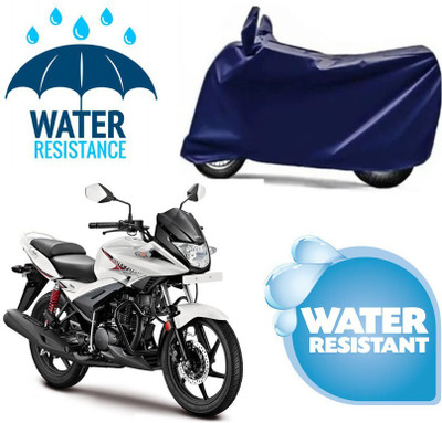 Mdstar Waterproof Two Wheeler Cover for Hero(Ignitor, Blue)