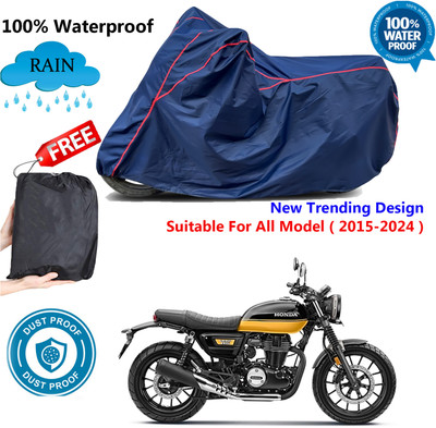 AUTOCAD Waterproof Two Wheeler Cover for Honda(CB350RS, Blue, Red)