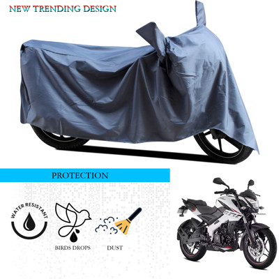 ANTHUB Waterproof Two Wheeler Cover for Bajaj(Pulsar NS 200, Grey)