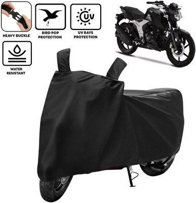 kerwa Two Wheeler Cover for TVS(Apache RTR 160, Black)