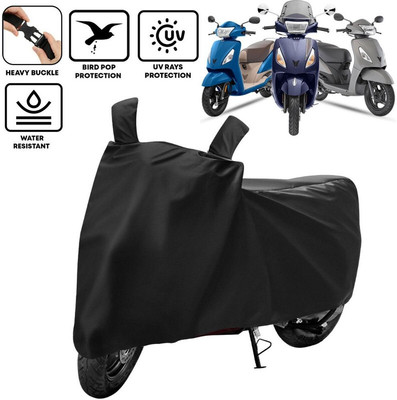 kerwa Two Wheeler Cover for TVS(Jupiter, Black)