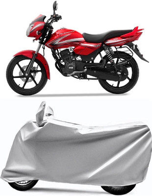 V VINTON Two Wheeler Cover for TVS(Phoenix 125, Grey)