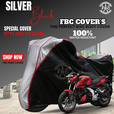 AUTOCAD Waterproof Two Wheeler Cover for Bajaj(Pulsar 250, Silver, Multicolor)
