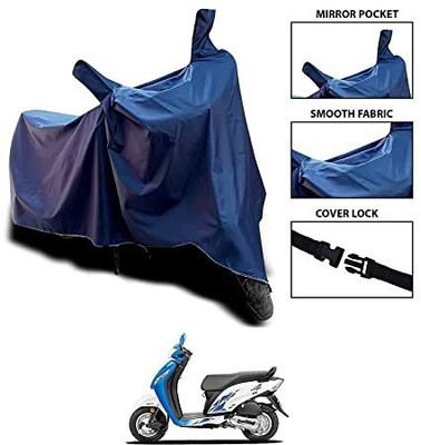 Mdstar Waterproof Two Wheeler Cover for Honda(Activa i, Blue)
