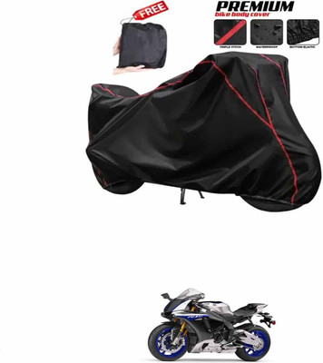 DeepShakshi AUTOMOTIVE Two Wheeler Cover for Yamaha(YZF R1M, Black)