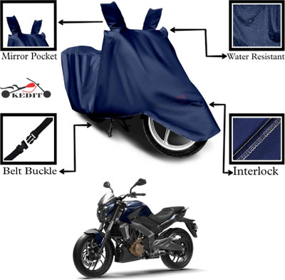 KEDIT Two Wheeler Cover for Bajaj(Dominar, Blue)