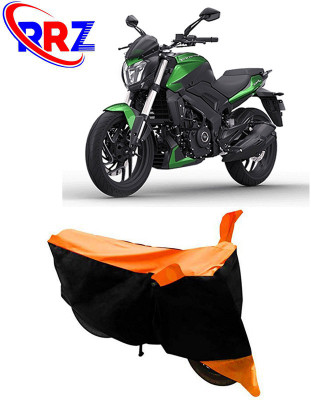 RRZ Waterproof Two Wheeler Cover for Bajaj(Dominar 400, Black, Orange)