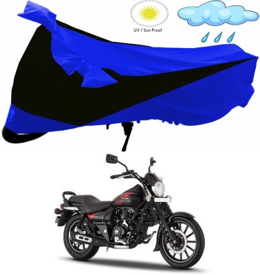 RWT Two Wheeler Cover for Bajaj(Avenger Street 220, Black, Blue)