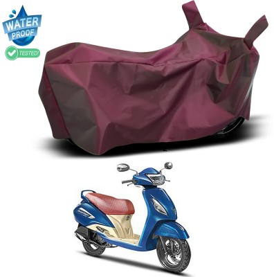 Genipap Waterproof Two Wheeler Cover for TVS(Jupiter Grande, Maroon)