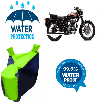 RTS COLLECTIONS Waterproof Two Wheeler Cover for Royal Enfield(Bullet Electra Twinspark, Multicolor)