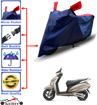 AASHTIK MART Two Wheeler Cover for Honda(Activa 125, Red, Blue)