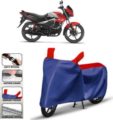 WMIZEXA Two Wheeler Cover for Hero(Passion Pro i3S, Red)