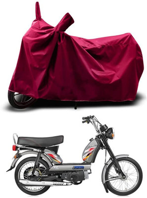 KEDIT Two Wheeler Cover for TVS(XL 100 Heavy Duty BS6, Maroon)