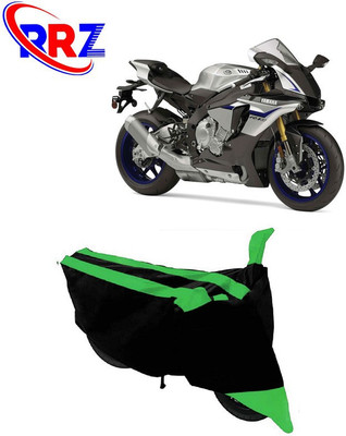 RRZ Waterproof Two Wheeler Cover for Yamaha(YZF R1M, Black, Green)